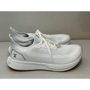 Flux Mens Adapt Runner White Gum Running Athletic Barefoot Knit Shoes Size 9